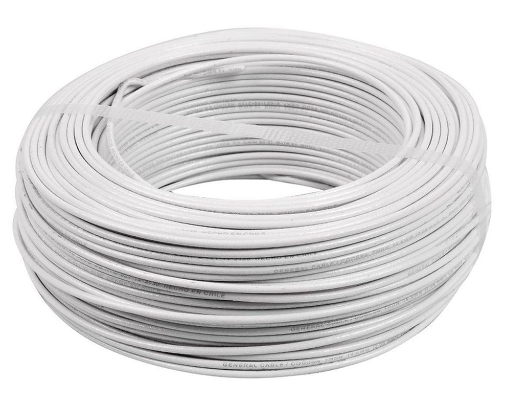 Alambre nya 1,5 mm 100 m H07V-U blanco Cocesa-0