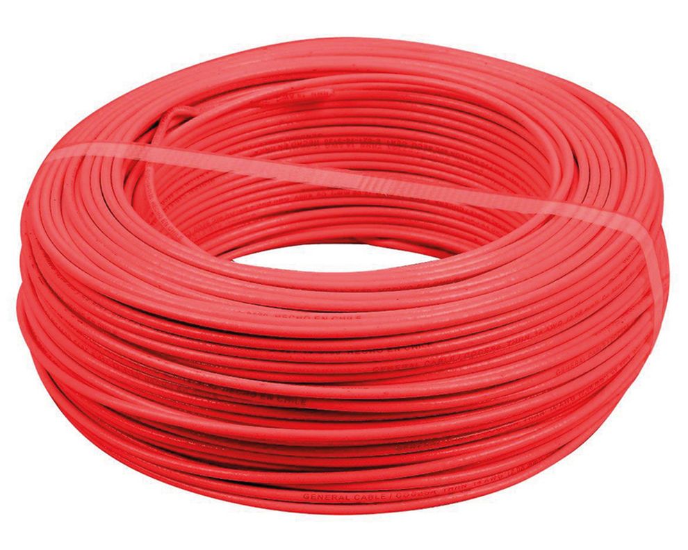 Alambre nya 1,5 mm 50 m H07V-U rojo Cocesa-0