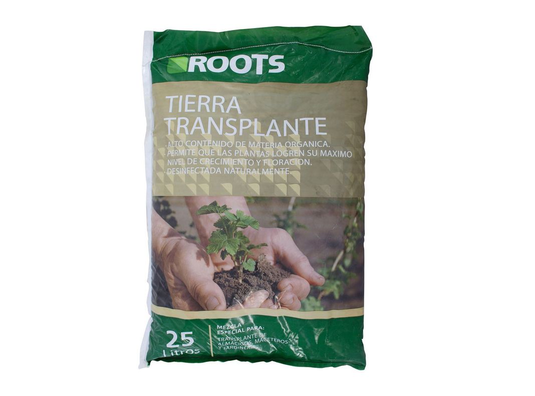 Tierra transplante 25 litros Roots.-0
