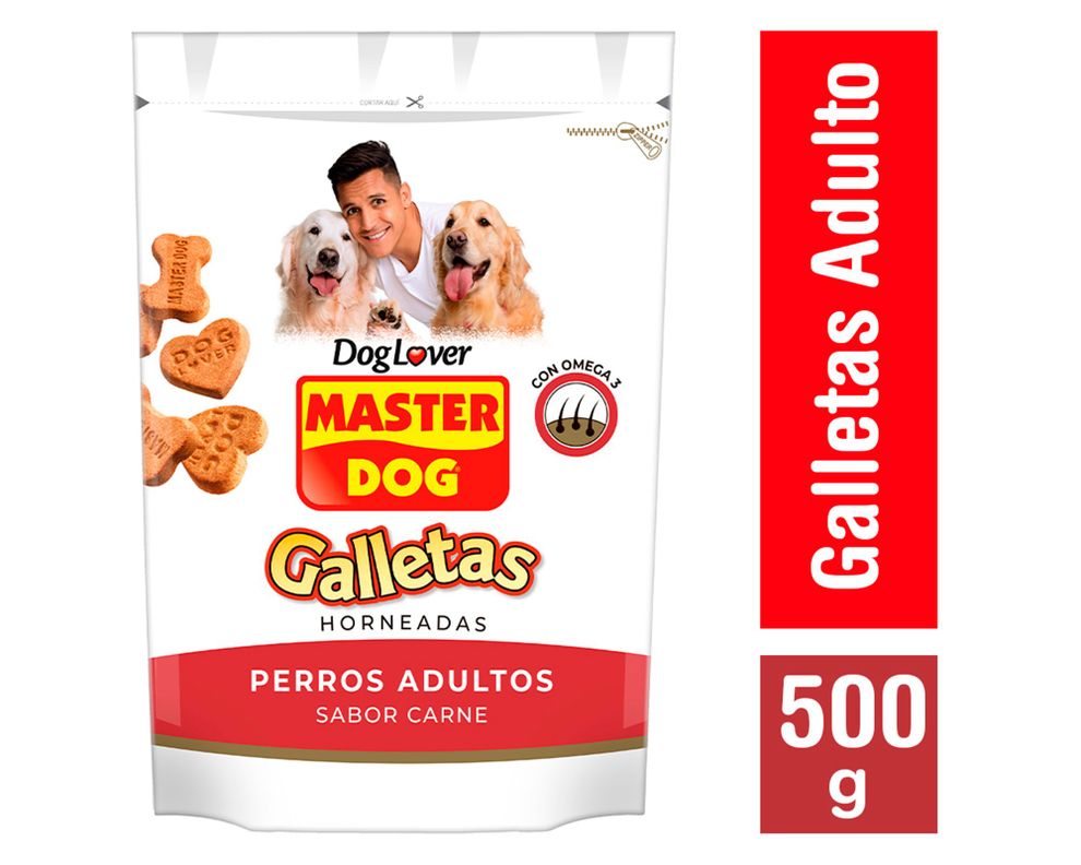Galleta perro adulto 500 gr carne Master Dog-1