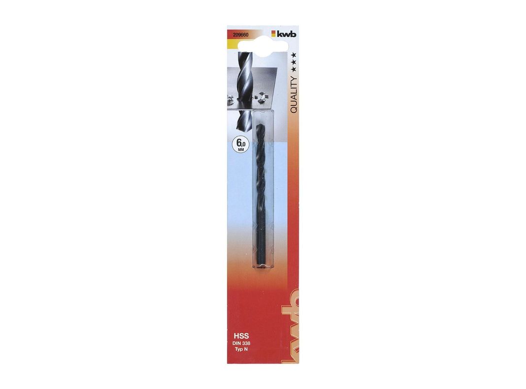 Broca para metal 6 mm HSS 209660 KWB-0