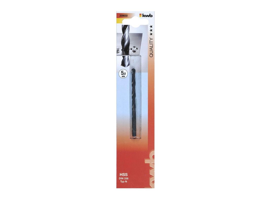 Broca para metal 5 mm HSS 209650 KWB-0