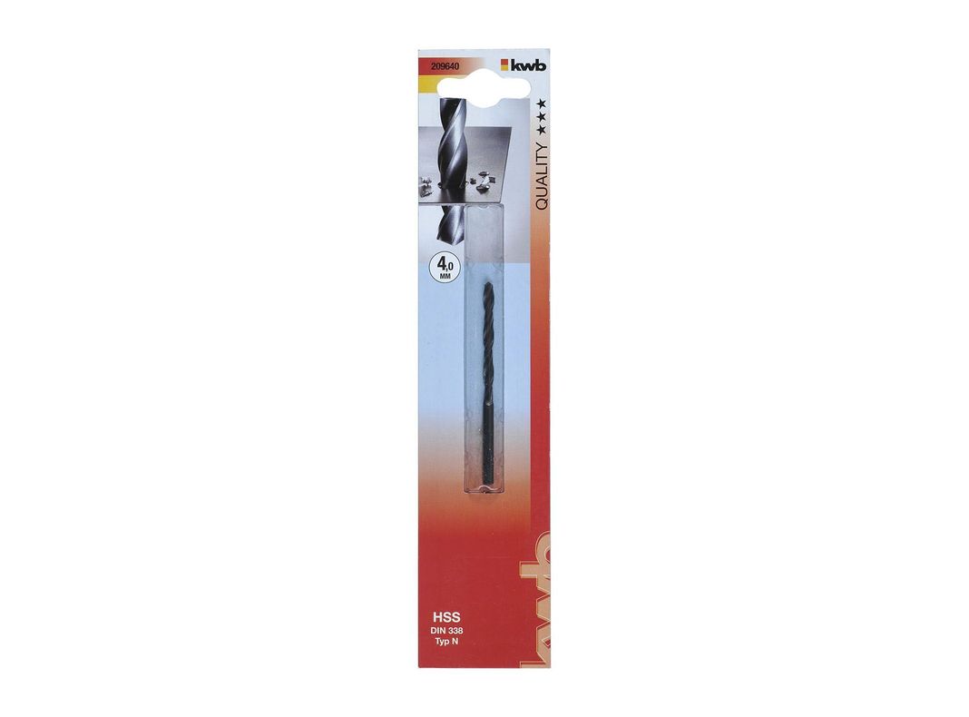 Broca para metal 4 mm HSS 209640 KWB-0
