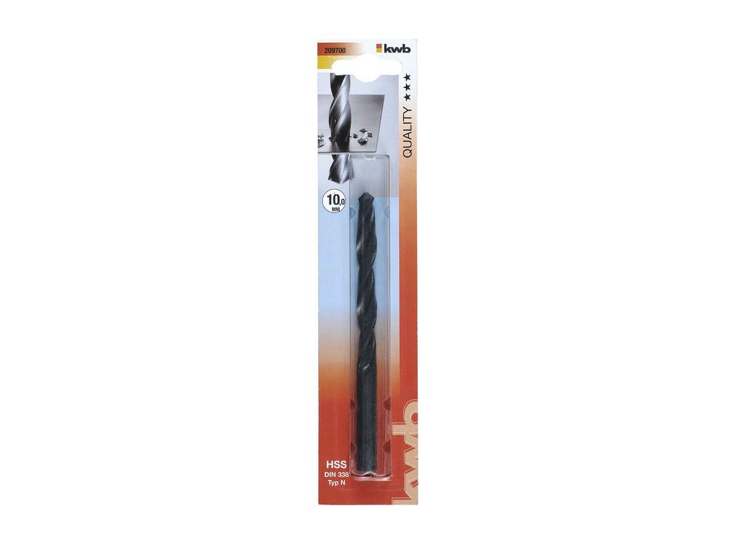 Broca para metal 10 mm HSS 209700 KWB-0