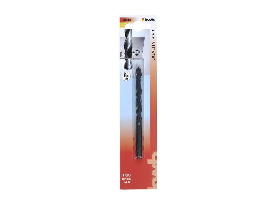 Broca para metal 8 mm HSS 209680 KWB-0