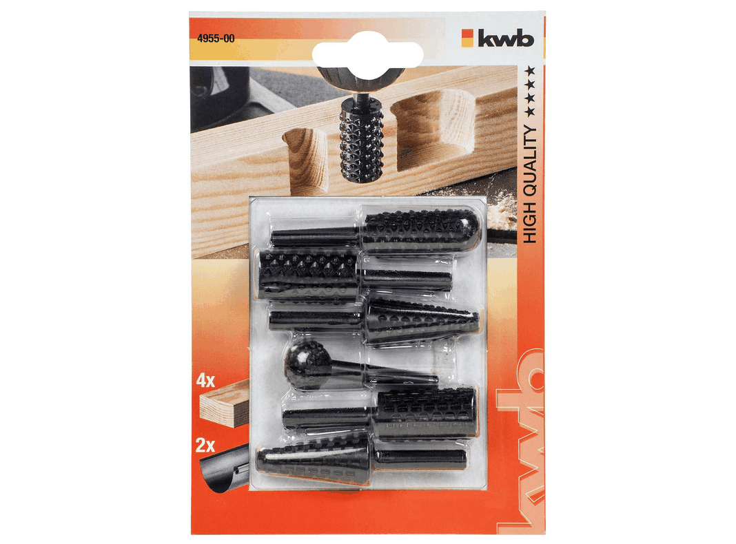 Set 6 fresas para madera KWB-0