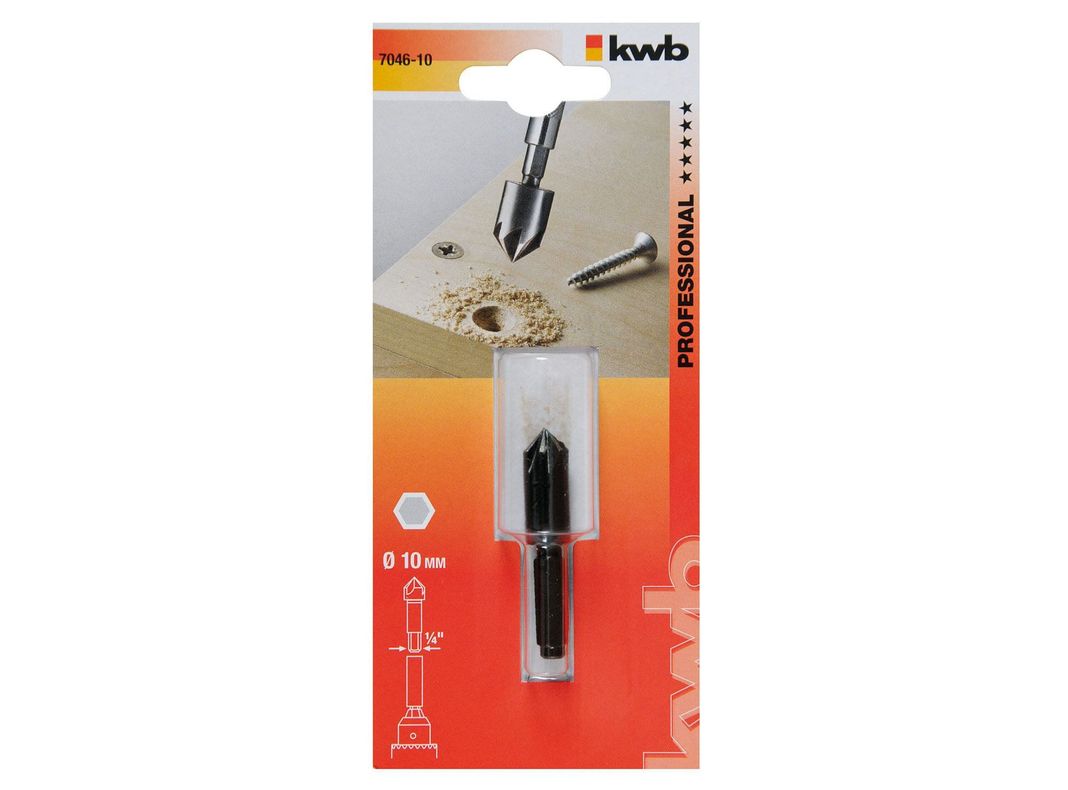 Avellanador para madera 10 mm 704610 KWB-1