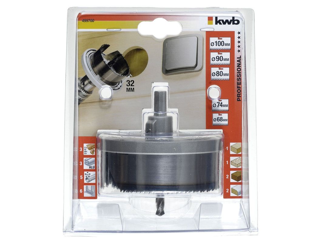 Sierra copa 68-100 mm 499700 multiuso KWB-2