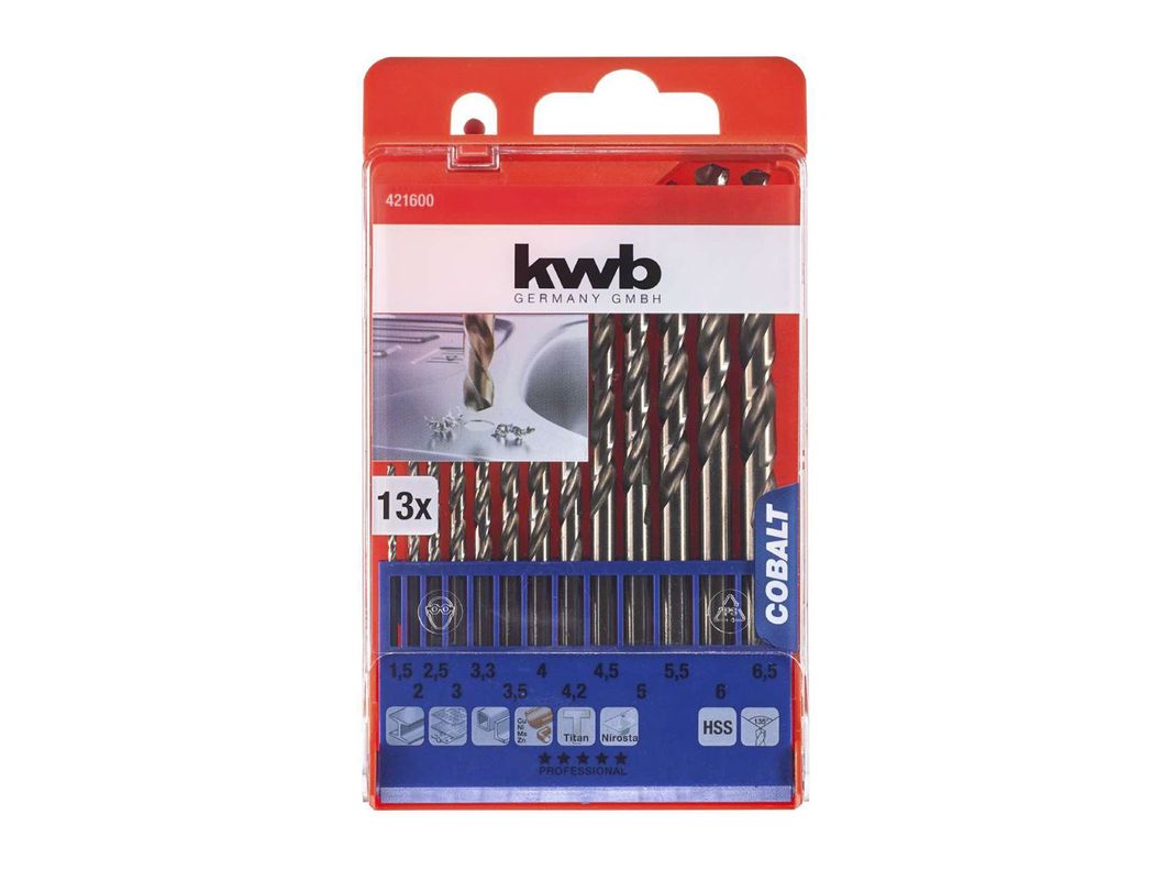 Set broca para metal cobalto 421600 KWB-0