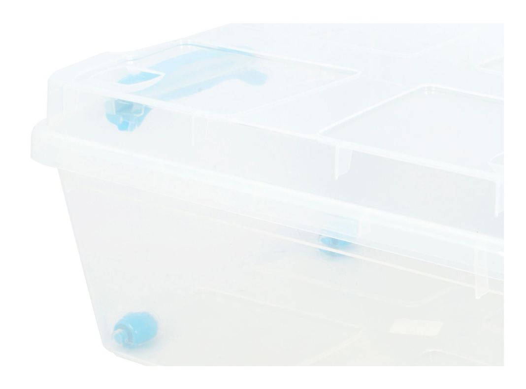 Caja organizadora 15 litros Rollbox transparente Wenco-2