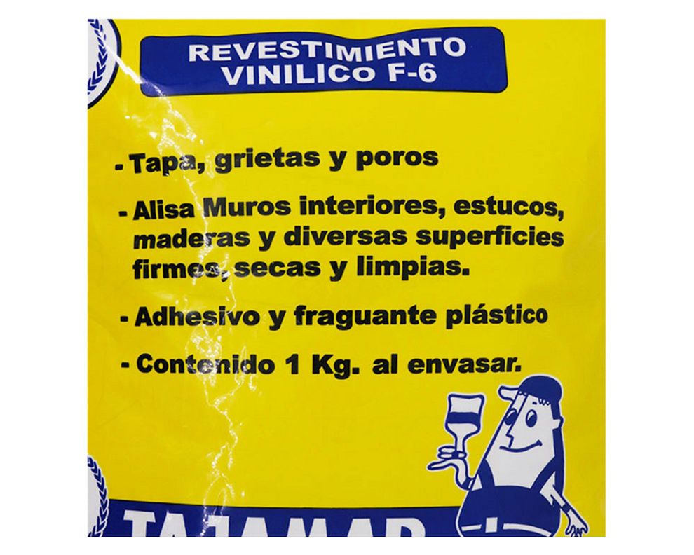 Pasta muro 1 kg F-6 Vinílica Tajamar-2