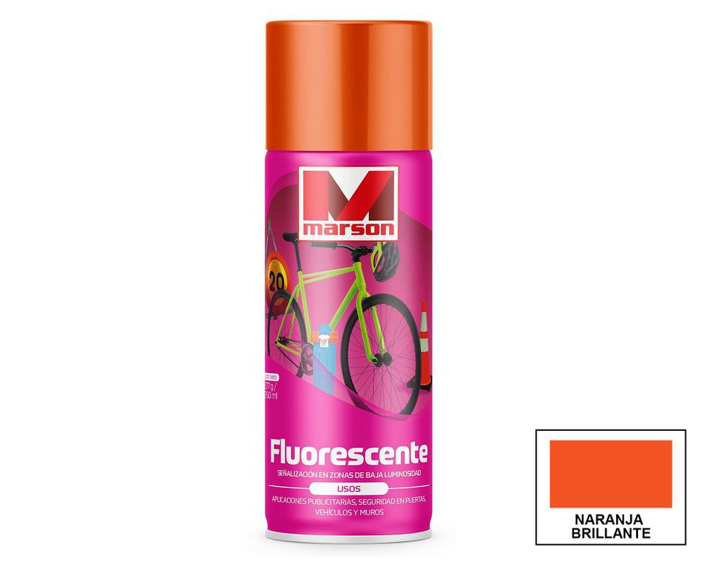 Pintura spray 485 ml naranjo Marson-0