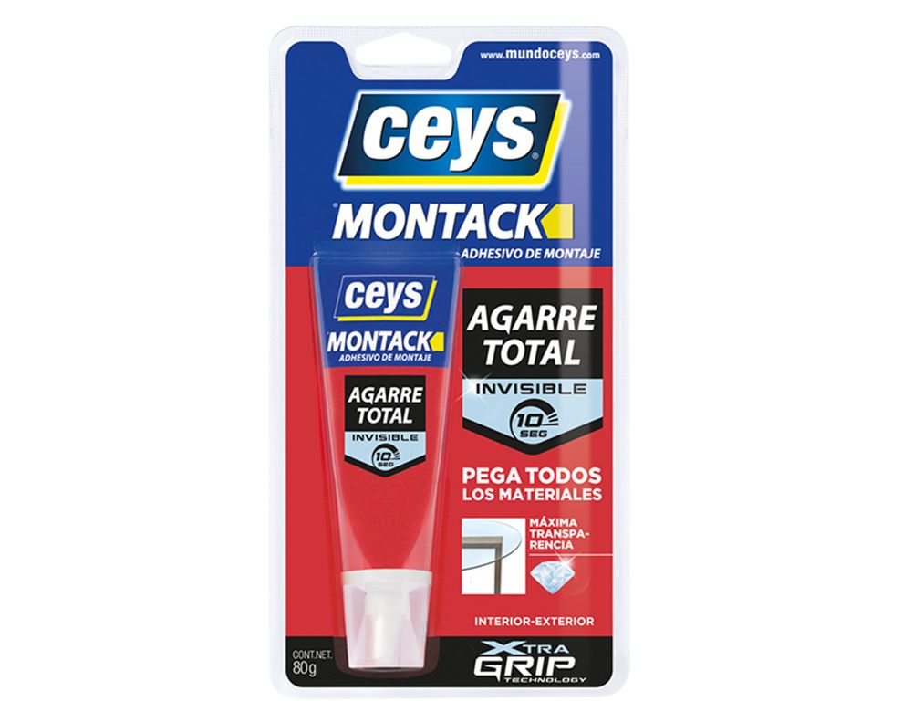 Adhesivo de montaje 80 gr Montack agarre total Ceys-0