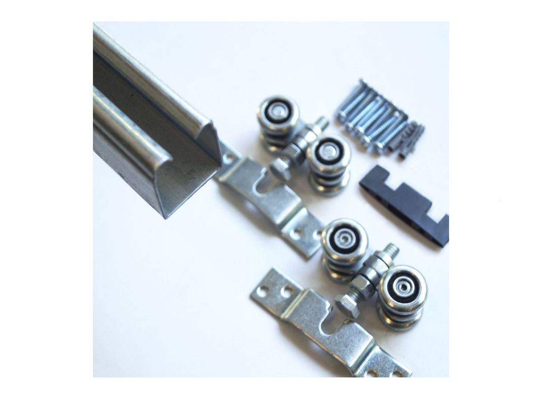 Kit corredera 30 x 30 x 3000 mm para portón colgante d-100 natural Ducasse Industrial-1