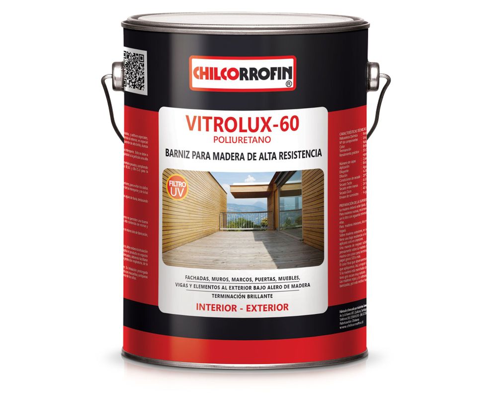 Barniz 1 galón Vitrolux-60 maple brillante Chilcorrofin-0