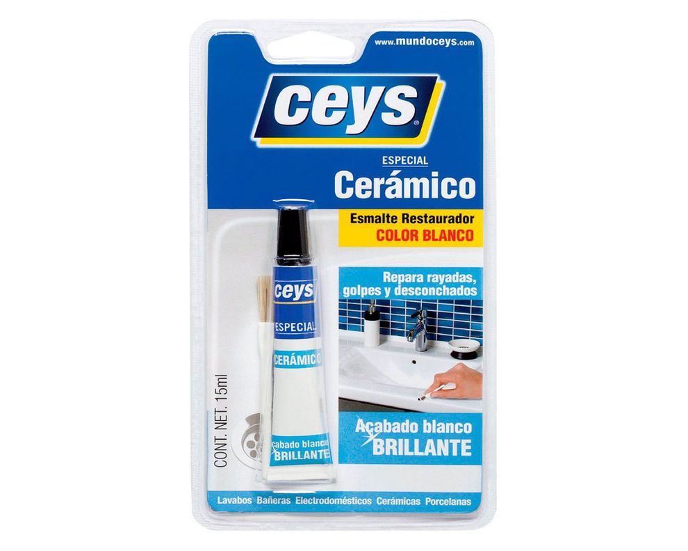 Esmalte restaurador 15 ml Cerámico blanco Ceys-0