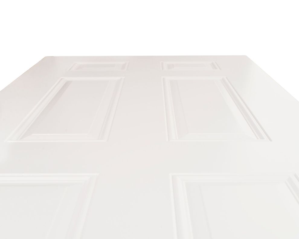 Puerta Metálica Sinfonía Blanca 85x200 cm Masonite-3