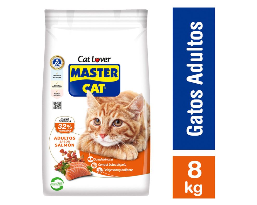 Alimento gato 8 kg Premium salmón sardinas Master Cat-1