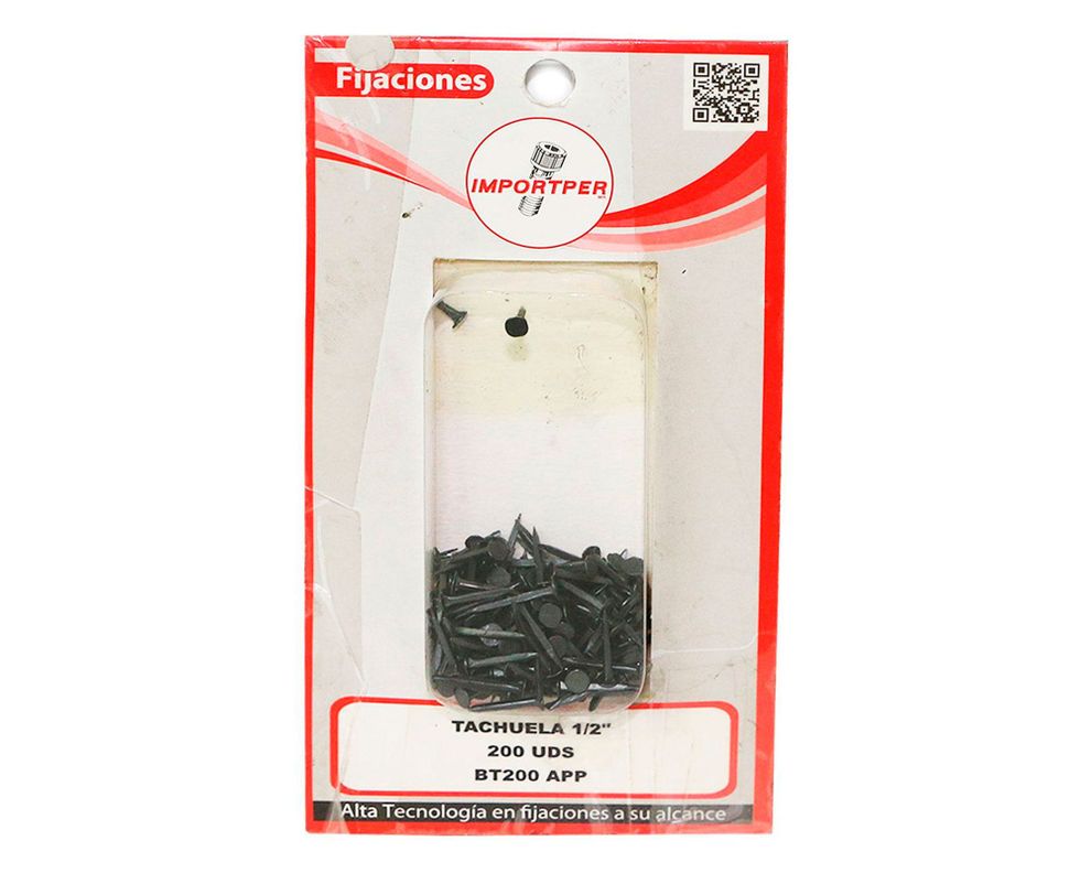 Tachuela 1/2'' 200 unidades blister 200 Imporper-0