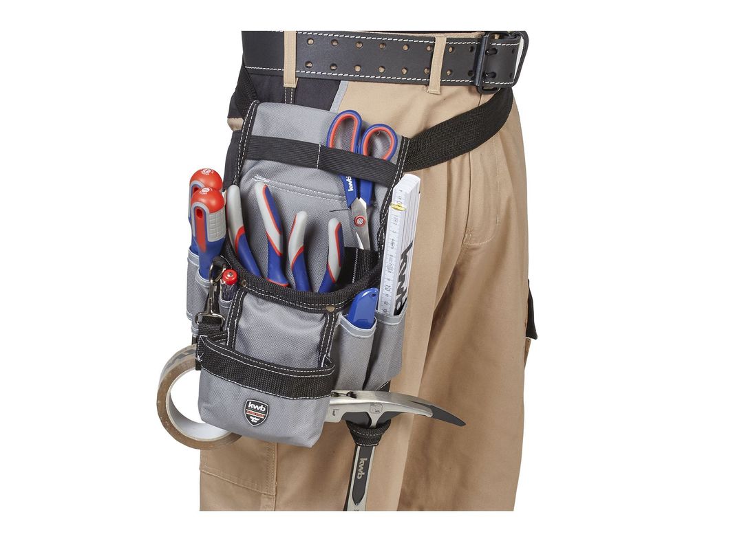 Bolsa porta herramientas 10 bolsillos con cinturón KWB-2