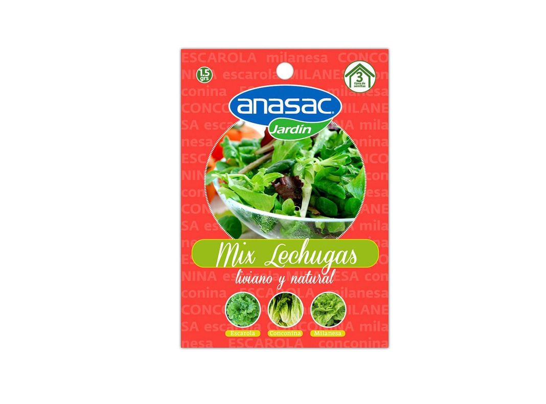 Mix semillas lechugas desinfectadas 1.5 gr Anasac-0