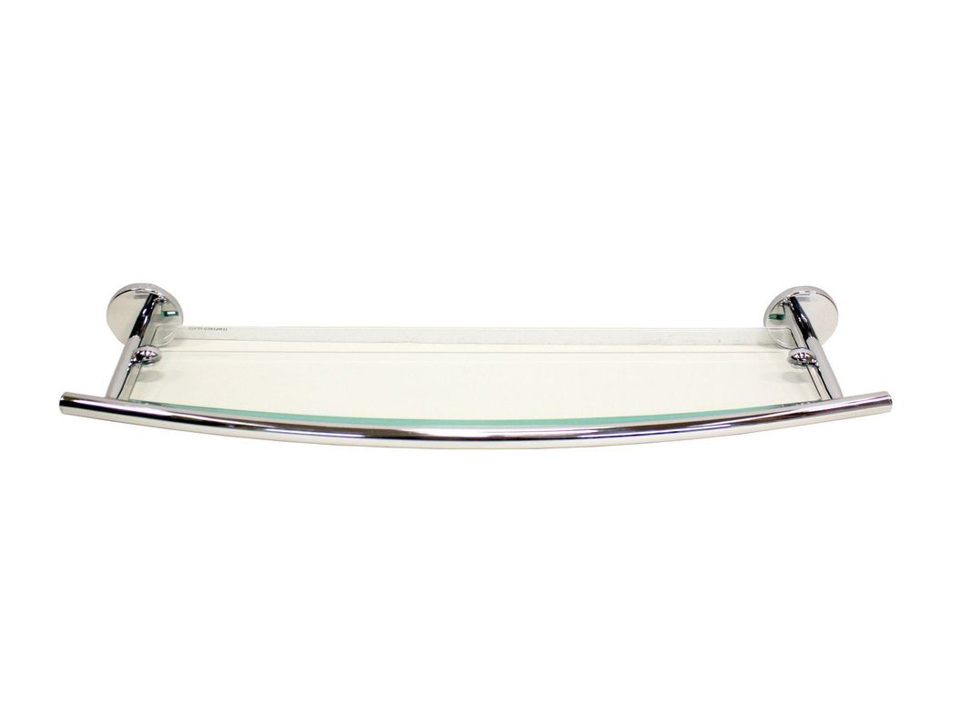 Repisa cristal Modena cromo 50 cm-0