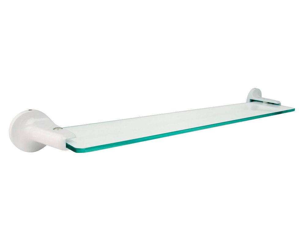 Repisa cristal Toscana blanco 50 cm-0