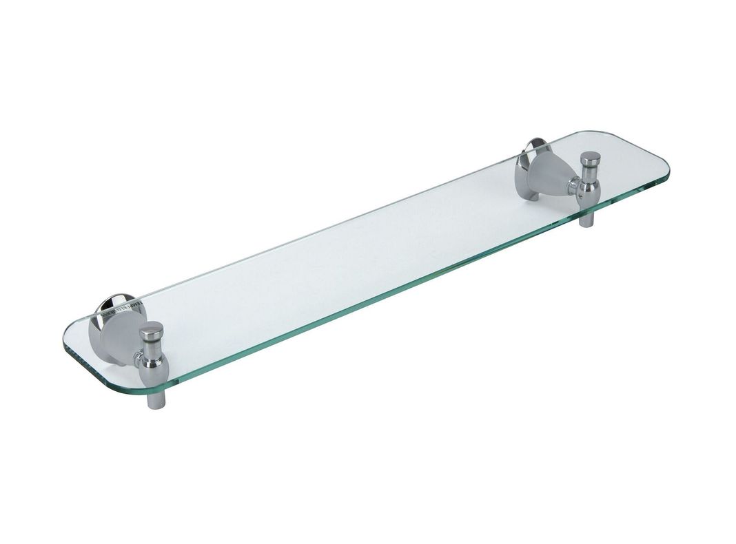 Repisa cristal Vienna blanco/cromo 50 cm-2