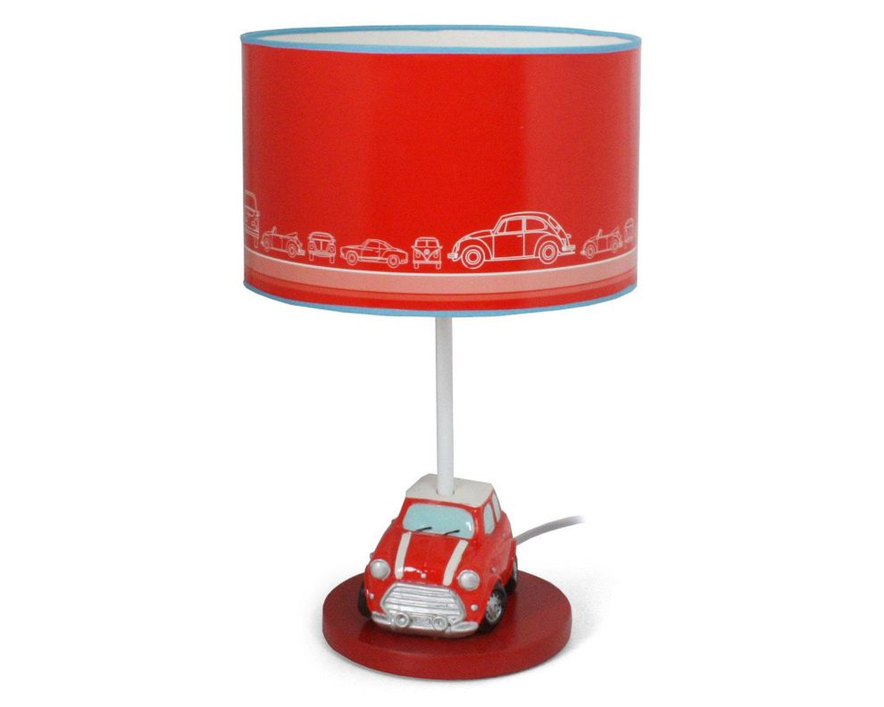 Lámpara sobremesa 1L E27 Auto mini rojo Tempora-0