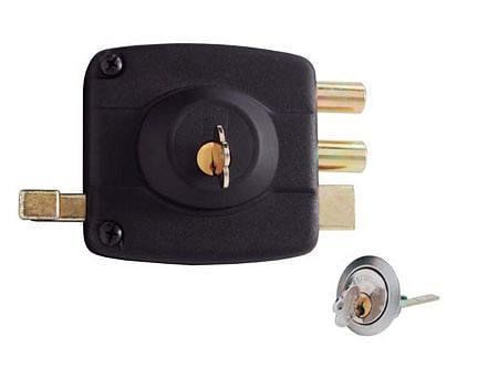 Cerradura sobreponer puertas de 30 a 45 mm 2001 negro Scanavini-0