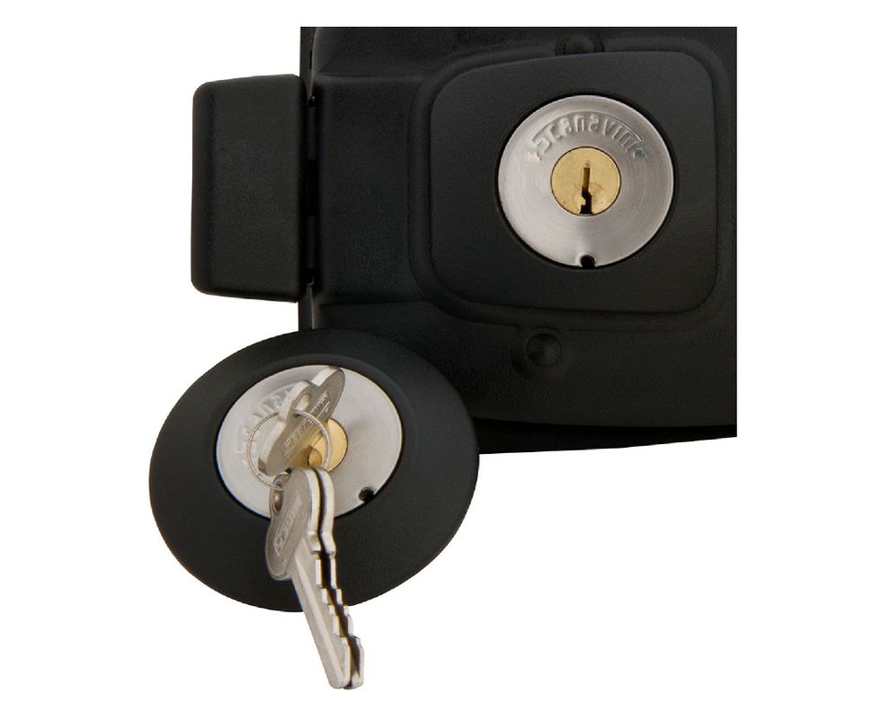 Cerradura sobreponer puertas de 30 a 50 mm 2002 negro Scanavini-2