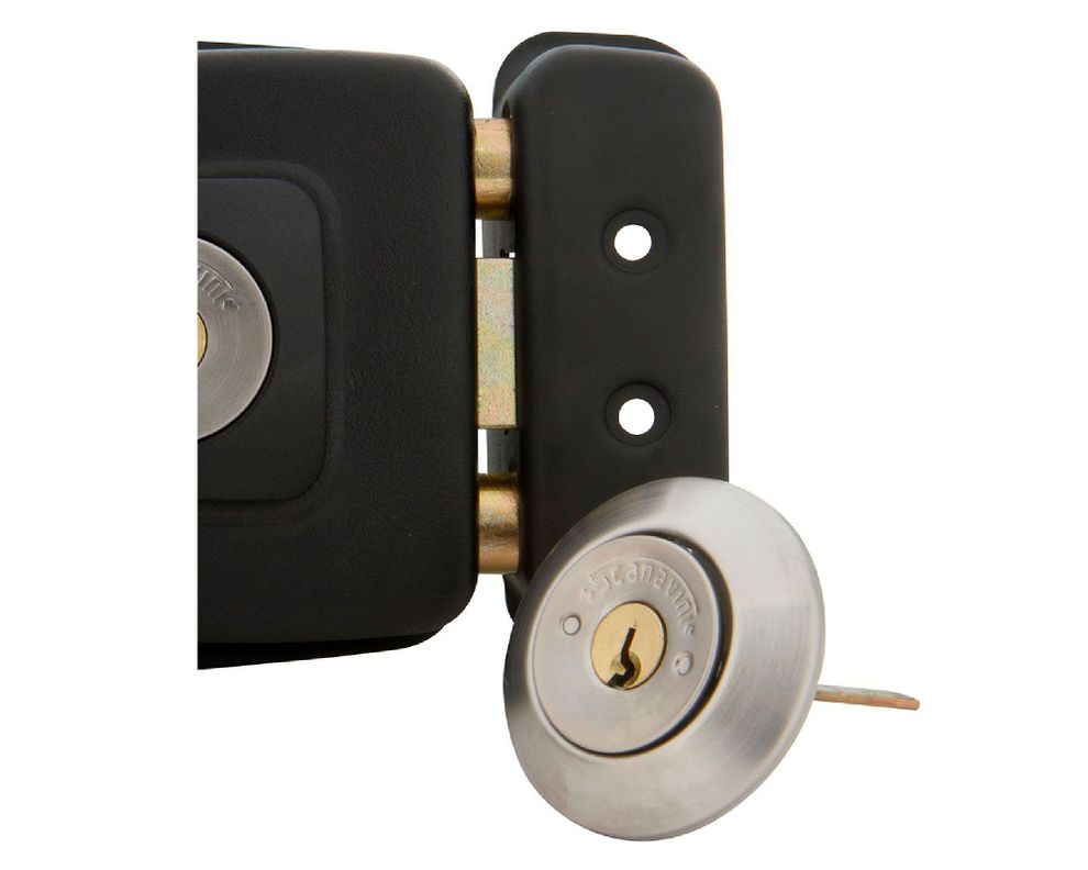 Cerradura sobreponer puertas de 30 a 50 mm 2002 negro Scanavini-1