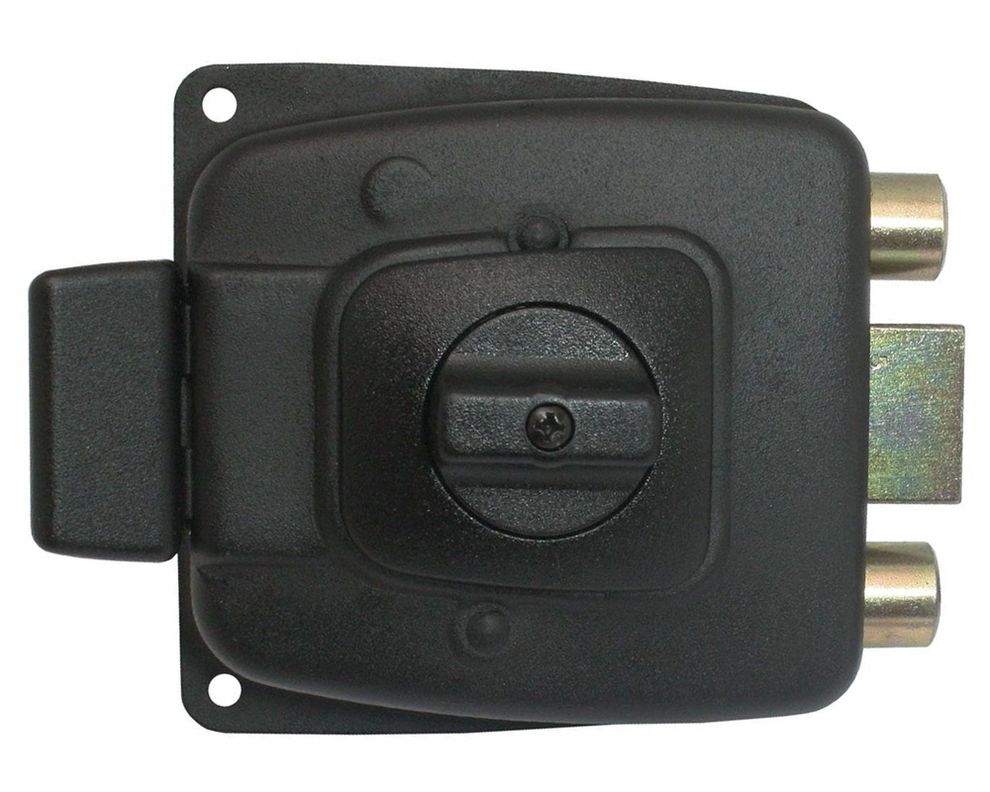 Cerradura sobreponer puertas de 30 a 45 mm con seguro 2004 negro Scanavini-0