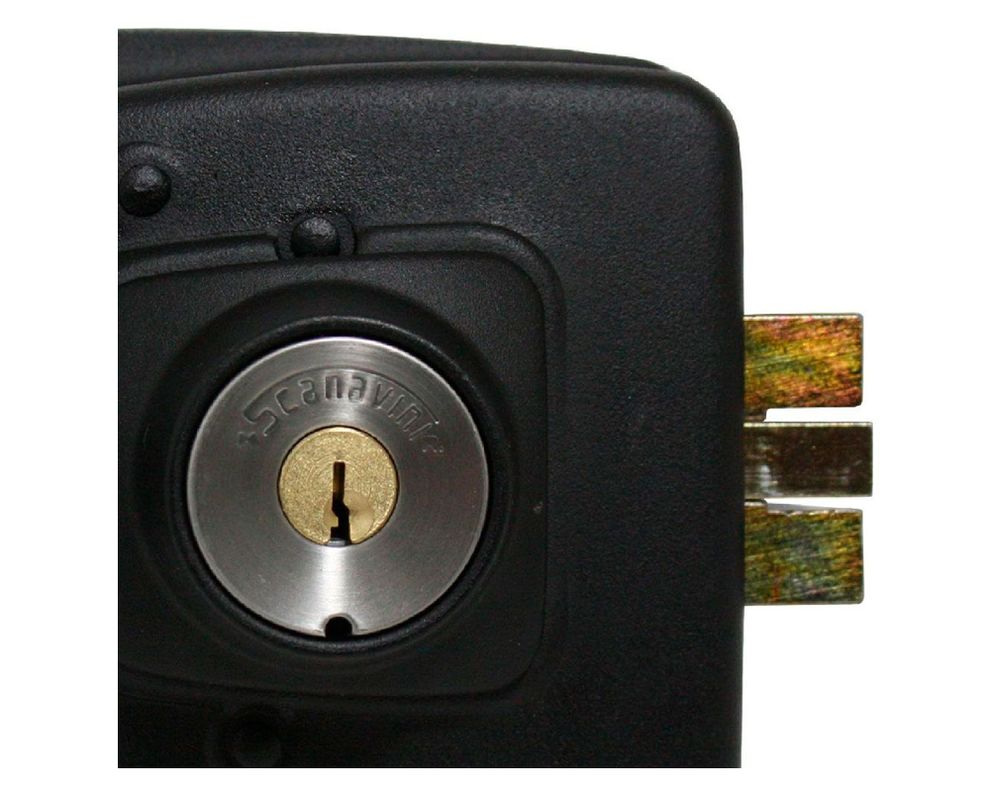 Cerradura sobreponer eléctrica 2050-30 negro Scanavini-1