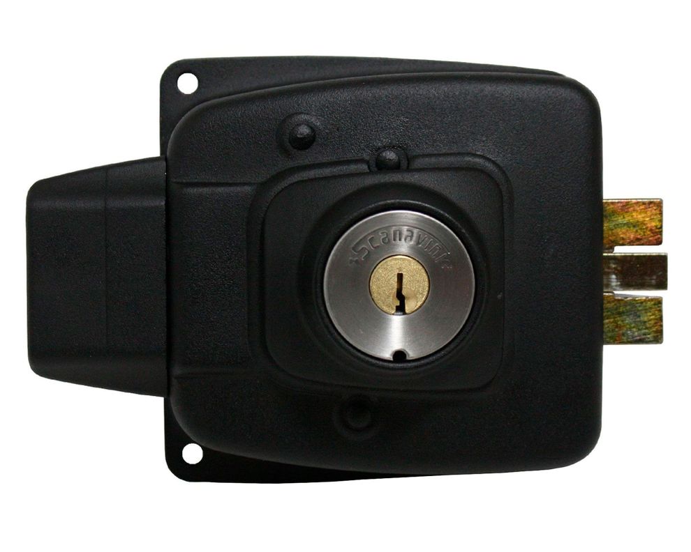 Cerradura sobreponer eléctrica 2050-30 negro Scanavini-0
