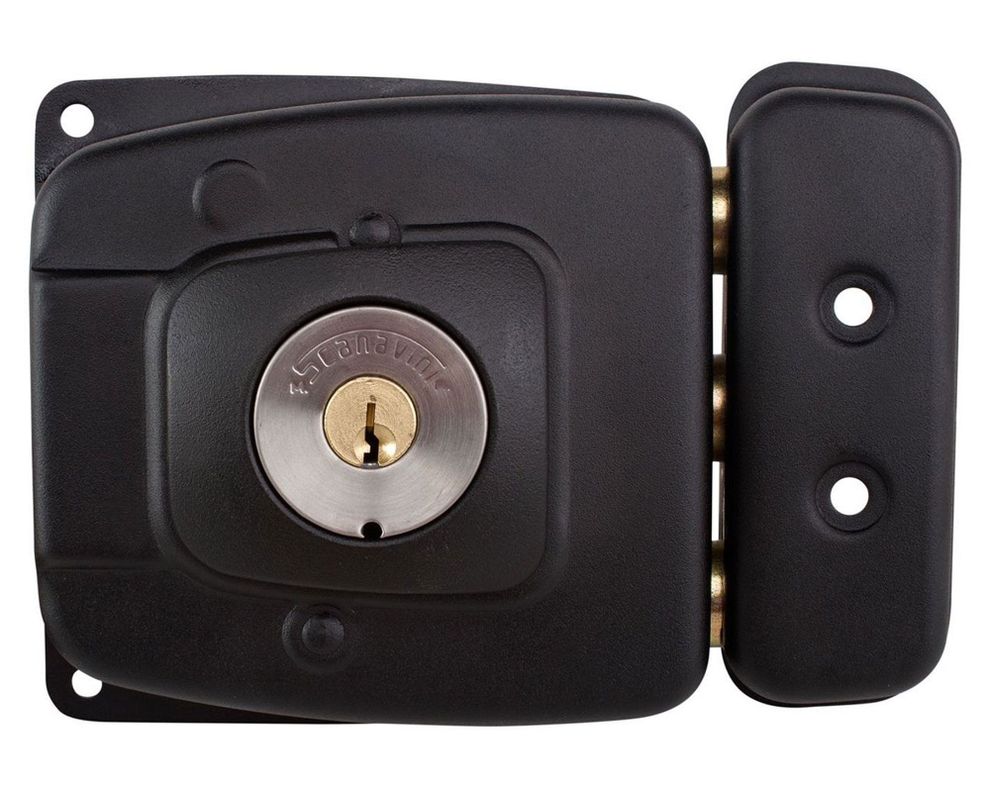 Cerradura sobreponer puertas de 30 mm 2070 negro Scanavini-1