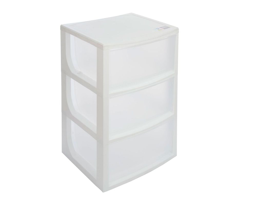 Mueble organizador 3 cajones blanco Wenco-2