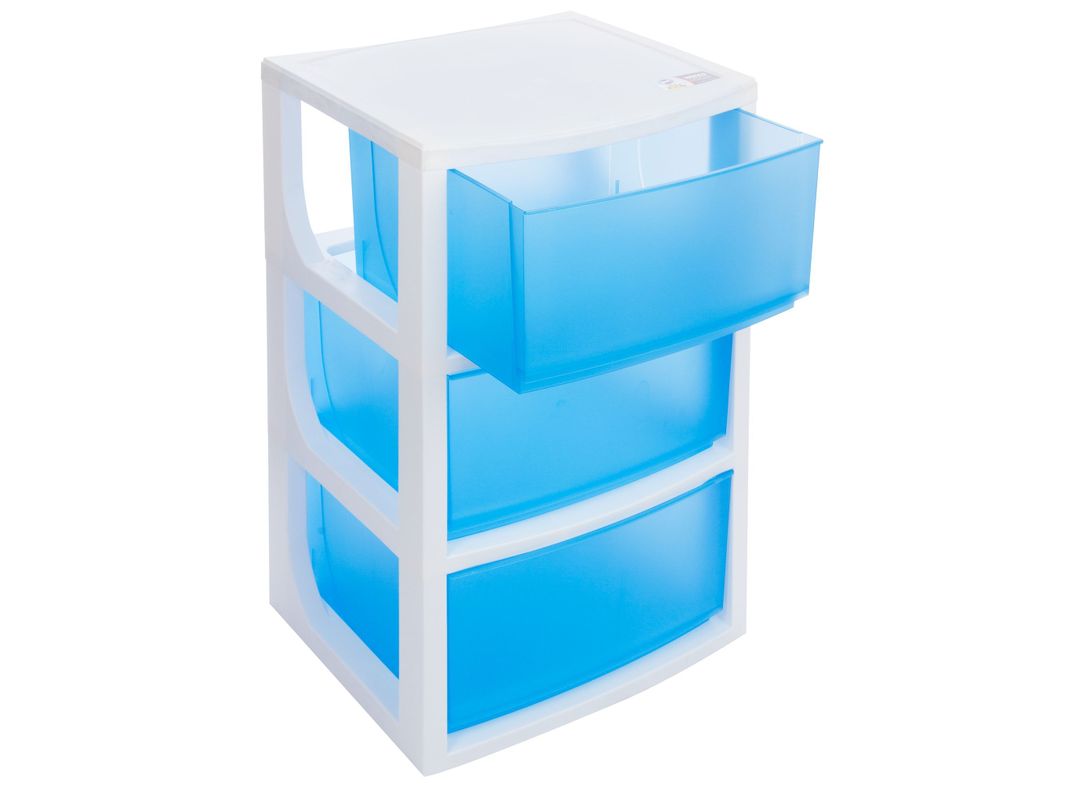 Mueble organizador 3 cajones azul Wenco-1