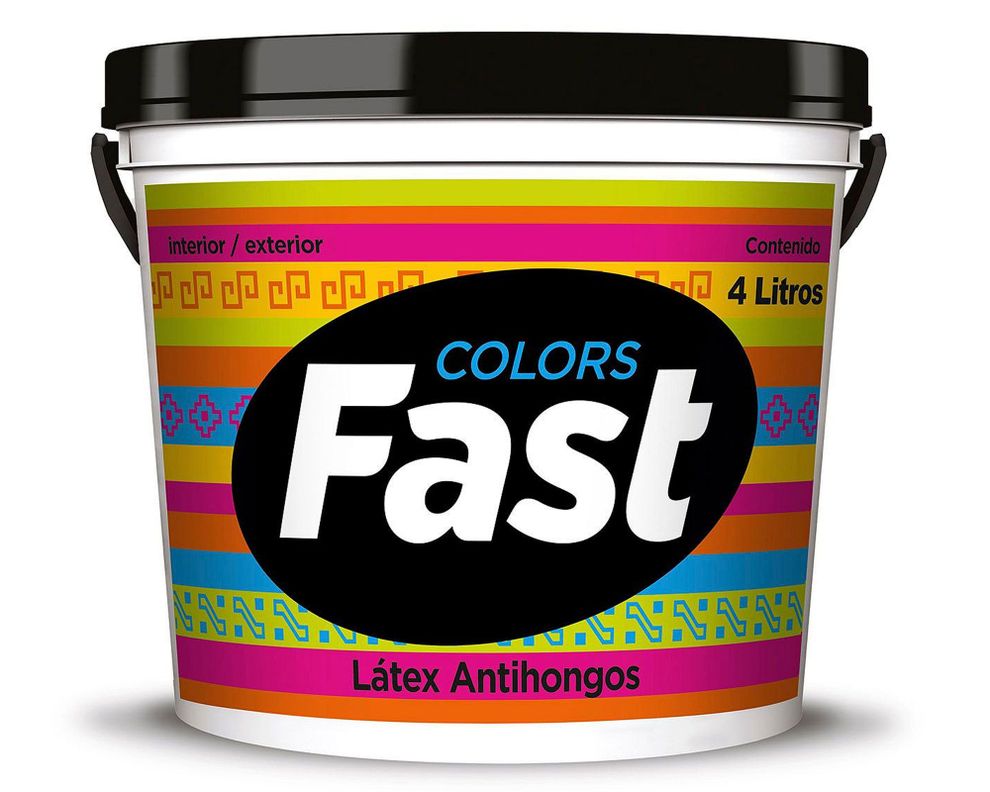Látex 1 galón Fast antihongos blanco mate Tricolor-0