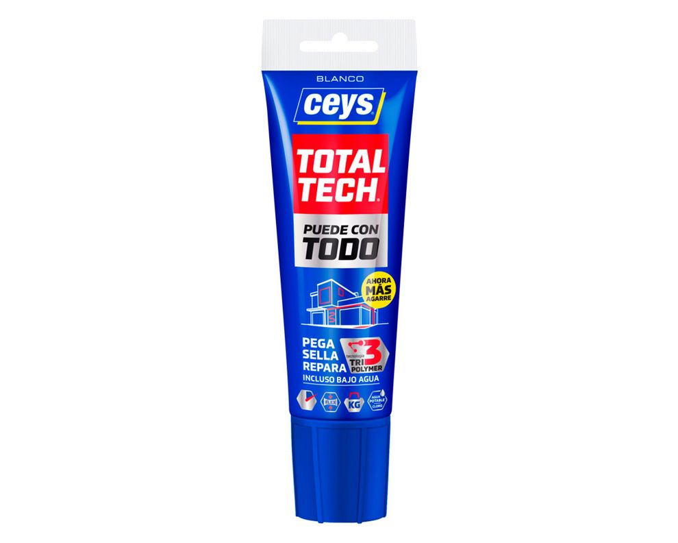 Adhesivo sellador 125 ml Total Tech blanco Ceys-0