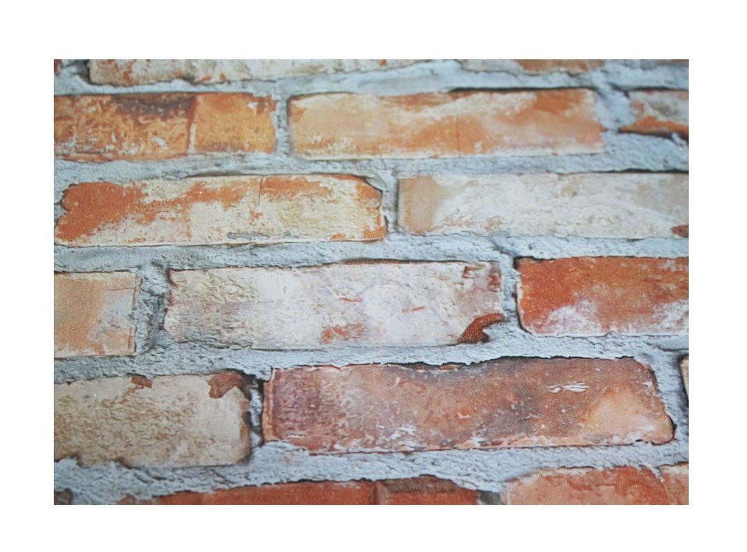 Papel mural 10 m x 52 cm zen 3475-1 ladrillo vinilizado Muresco-0
