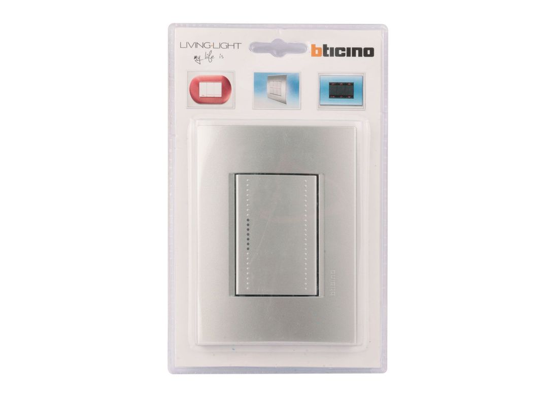 Placa armada interruptor simple 9/24 Tech Bticino-2