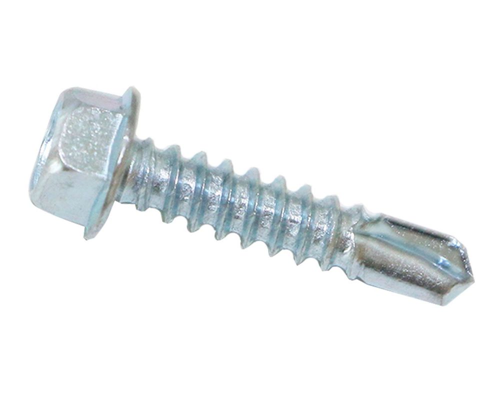 Tornillo autoperforante hexagonal sin golilla 12x1'' blister 10 unidades Imporper-0