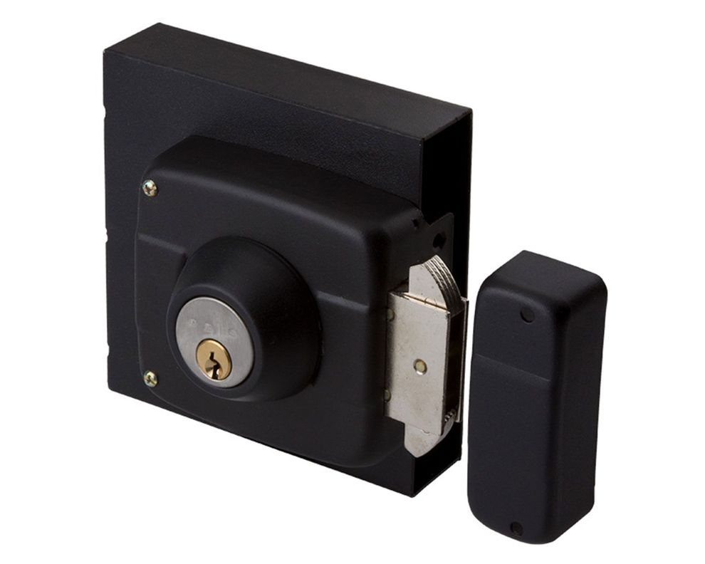 Cerradura sobreponer puertas de 35 a 50 mm 393 negro Odis-1