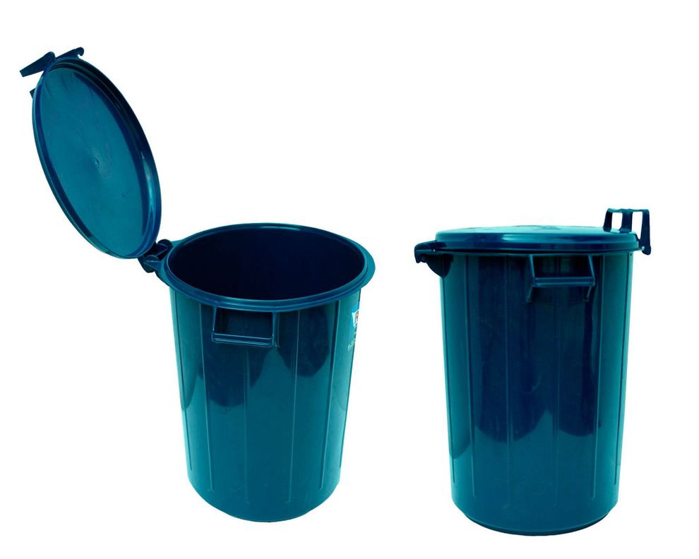 Basurero tapa mecanizada 51 litros azul Reyplast-1