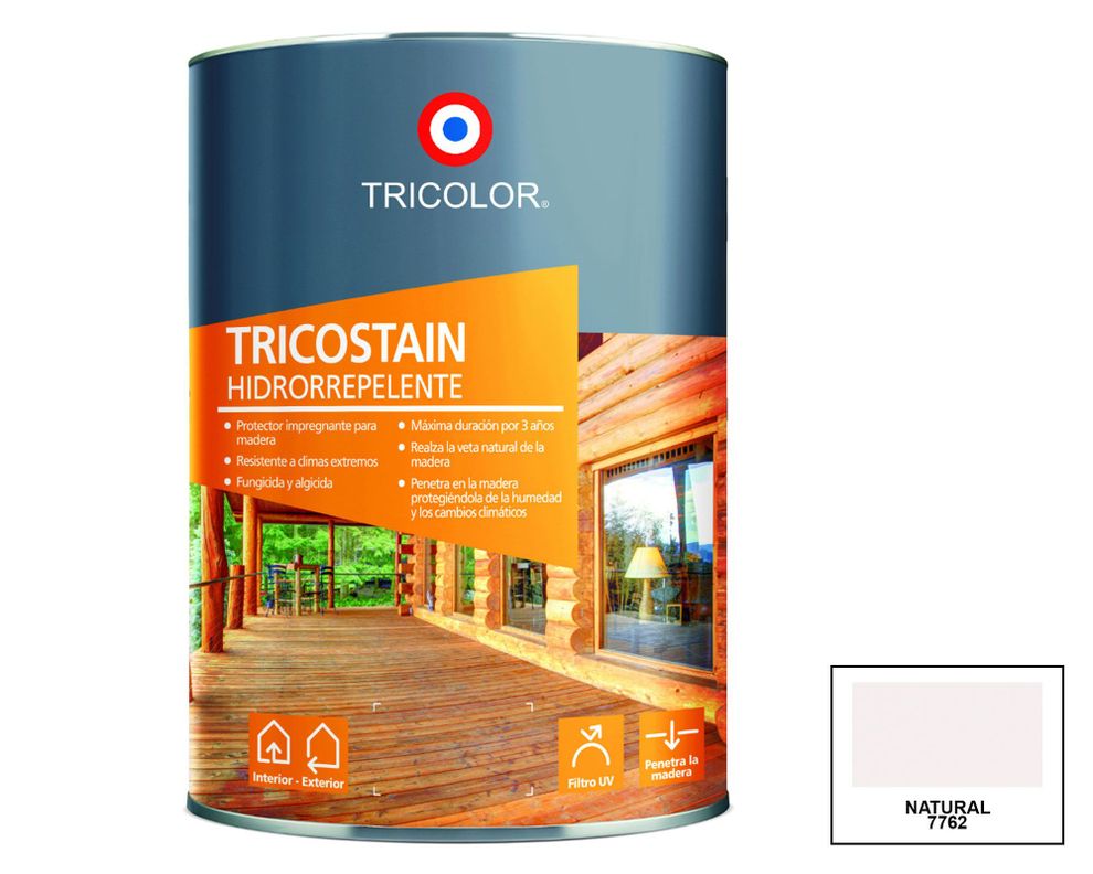 Impregnante 1/4 galón Tricostain natural Tricolor-0