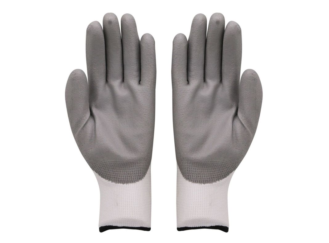 Guante poliéster pu multiuso anticorte gris/blanco Wrk Work-1