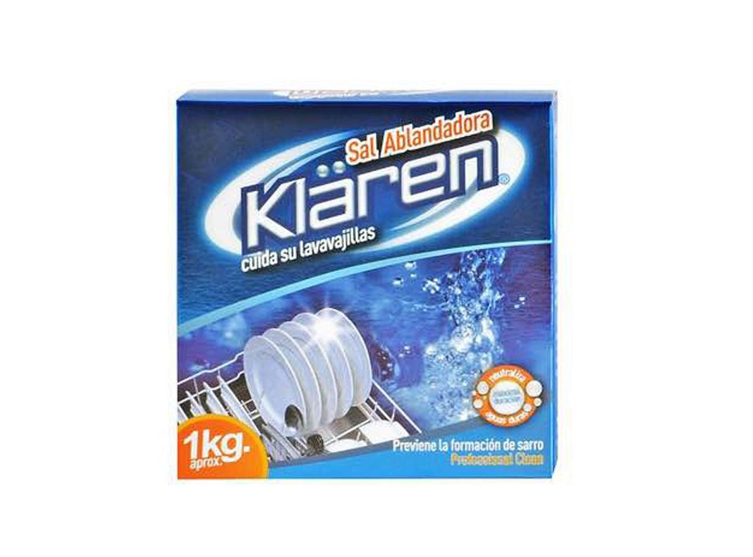 Sal regeneradora lavavajillas 1 kg Klaren-0