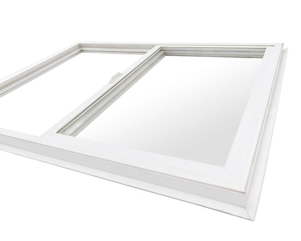 Ventana PVC Simple 121x100 cm Corredera Blanca-2