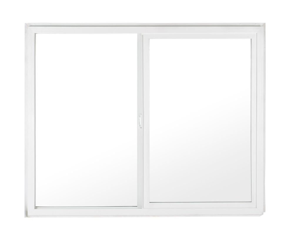 Ventana PVC Simple 91x50 cm Corredera Blanca-1